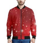Shiny Sparkle Print Men's Bomber Jacket