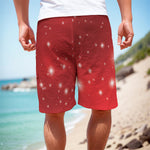 Shiny Sparkle Print Men's Cargo Shorts