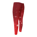 Shiny Sparkle Print Men's Compression Pants