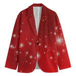 Shiny Sparkle Print Men's Cotton Blazer