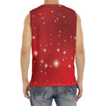 Shiny Sparkle Print Men's Fitness Tank Top