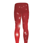 Shiny Sparkle Print Men's leggings