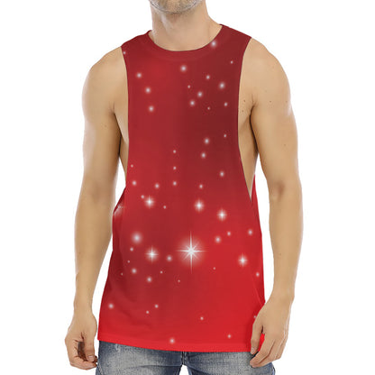 Shiny Sparkle Print Men's Muscle Tank Top