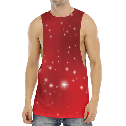 Shiny Sparkle Print Men's Muscle Tank Top