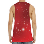 Shiny Sparkle Print Men's Muscle Tank Top