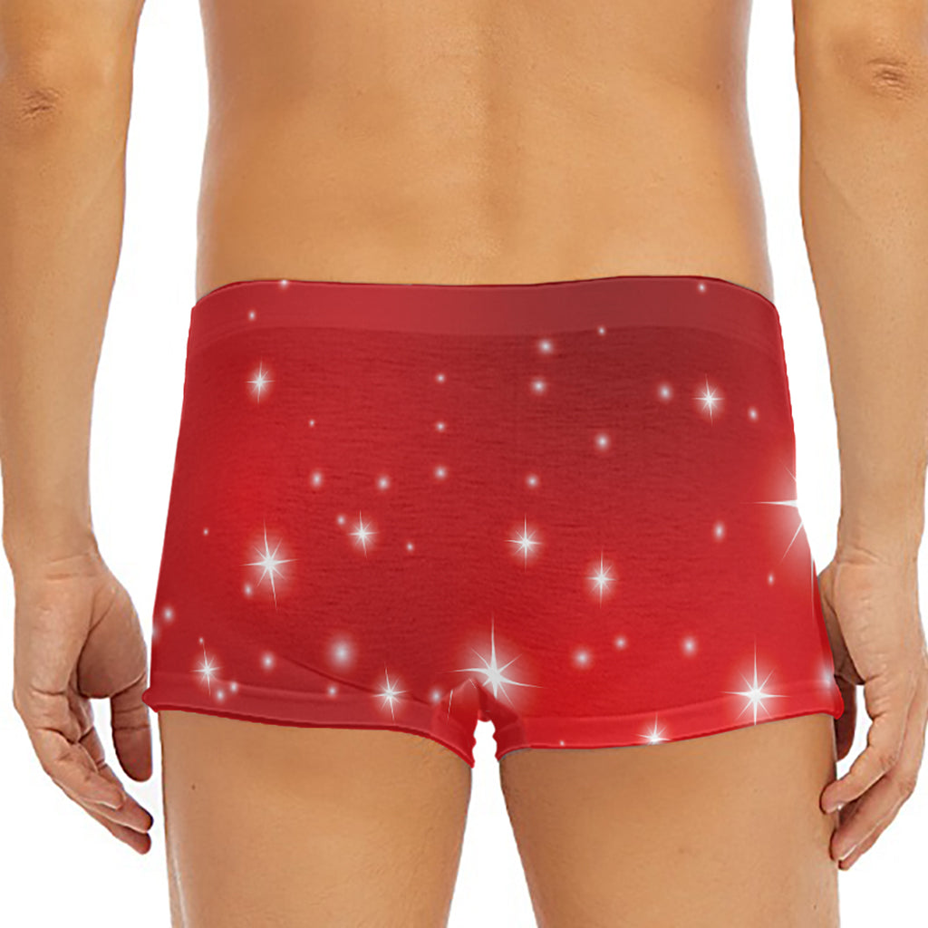 Shiny Sparkle Print Men's Short Boxer Briefs
