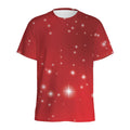 Shiny Sparkle Print Men's Athletic T-Shirt