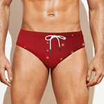 Shiny Sparkle Print Men's Swim Briefs