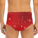 Shiny Sparkle Print Men's Triangle Swim Briefs