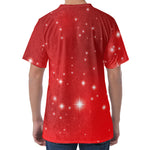 Shiny Sparkle Print Men's Velvet T-Shirt
