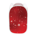 Shiny Sparkle Print Mesh Laundry Hamper