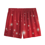 Shiny Sparkle Print Mesh Shorts