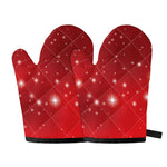 Shiny Sparkle Print Oven Mitts
