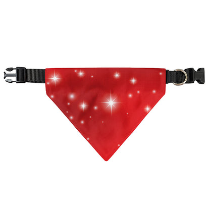 Shiny Sparkle Print Over The Collar Dog Bandana