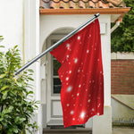 Shiny Sparkle Print Polyester Flag