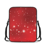 Shiny Sparkle Print Rectangular Crossbody Bag