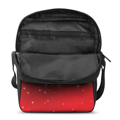 Shiny Sparkle Print Rectangular Crossbody Bag