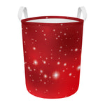 Shiny Sparkle Print Round Laundry Basket