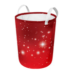 Shiny Sparkle Print Round Laundry Basket