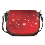 Shiny Sparkle Print Saddle Bag