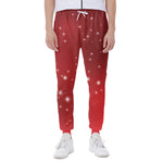 Shiny Sparkle Print Scuba Joggers