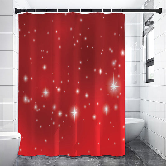 Shiny Sparkle Print Shower Curtain