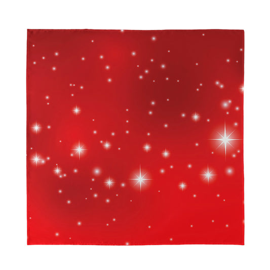 Shiny Sparkle Print Silk Bandana