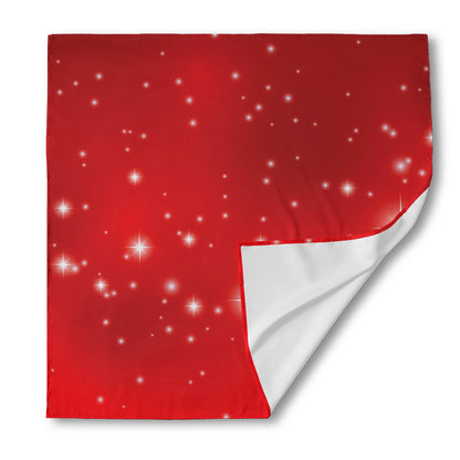 Shiny Sparkle Print Silk Bandana