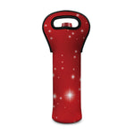 Shiny Sparkle Print Single Neoprene Wine Tote