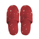 Shiny Sparkle Print Slippers