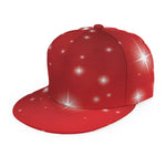 Shiny Sparkle Print Snapback Cap