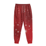 Shiny Sparkle Print Sweatpants