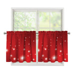 Shiny Sparkle Print Tier Curtains