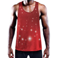 Shiny Sparkle Print Men's Workout Tank Top