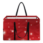 Shiny Sparkle Print Utility Tote Bag