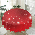 Shiny Sparkle Print Waterproof Round Tablecloth
