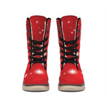 Shiny Sparkle Print Winter Boots