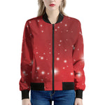 Shiny Sparkle Print Women's Bomber Jacket