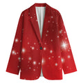 Shiny Sparkle Print Women's Cotton Blazer