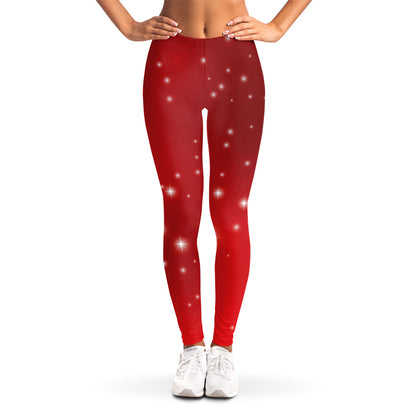 Shiny Sparkle Print Women's Leggings