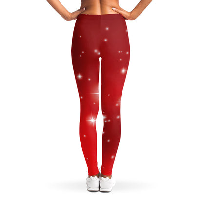 Shiny Sparkle Print Women's Leggings