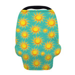 Shiny Sun Pattern Print Baby Seat Cover