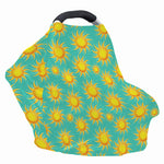 Shiny Sun Pattern Print Baby Seat Cover