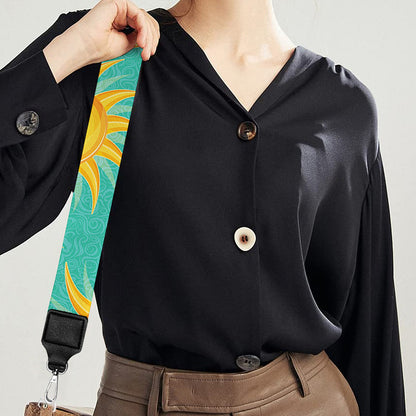Shiny Sun Pattern Print Bag Strap