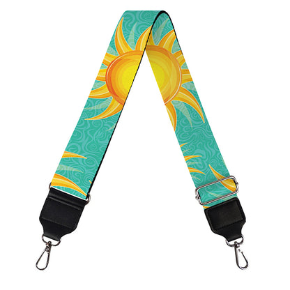 Shiny Sun Pattern Print Bag Strap