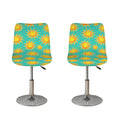 Shiny Sun Pattern Print Bar Stool Covers