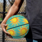 Shiny Sun Pattern Print Basketball