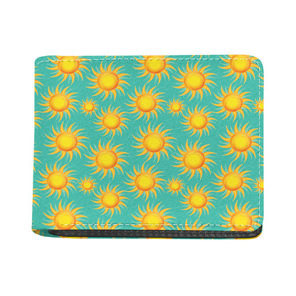 Shiny Sun Pattern Print Bifold Wallet