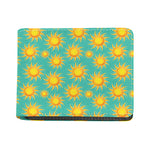 Shiny Sun Pattern Print Bifold Wallet