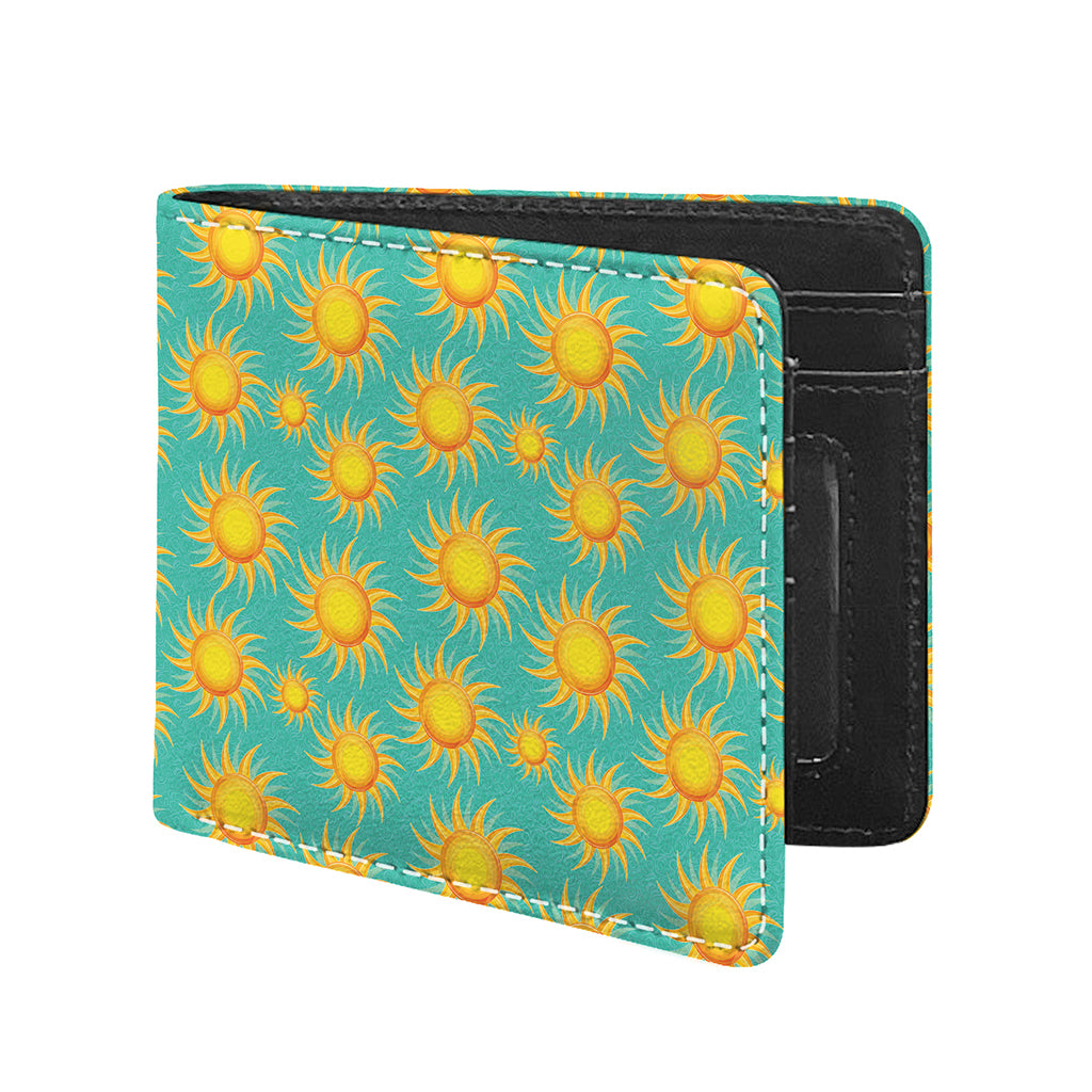 Shiny Sun Pattern Print Bifold Wallet